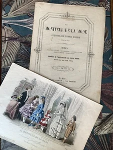 Antique Magazine "Le Moniteur de la mode" 1872 No 17 - Bild 1 von 10