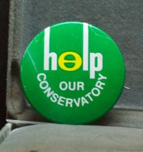 De colección 1970 Help Our Conservatory Cause Botón Ecología Símbolo Protesta Pin Antiguo - Imagen 1 de 4