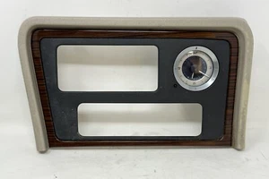 2002-2006 Cadillac Escalade Console Bezel Info Display Dash Clock Wood Beige OEM - Bild 1 von 7