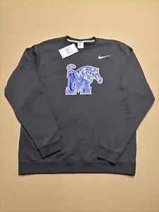 Nike University Of Memphis Tigers Sweatshirt Mens Size Large Black NEW - Picture 1 of 9