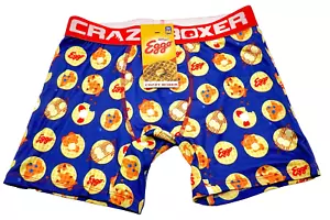 Crazy Boxer Eggo Waffles Boxershorts Herren M blau Hintergrund ohne Etikett - Bild 1 von 8