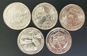 4 Serien 5 Quarter Dollar Ganz 2015 / 2017 / 2018 und 2020 für Blandii25 - Bild 1 von 2