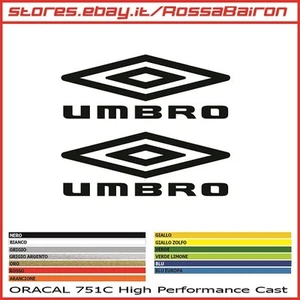 KIT 2 ADESIVI UMBRO mm.200 x 76 - STICKERS AUFKLEBER PEGATINAS DECALS - Imagen 1 de 1