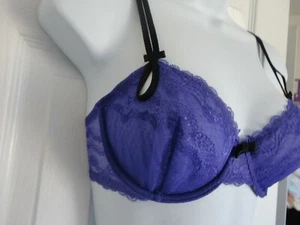 Affinitas Sasha Deep Violet Lace Bra - Picture 1 of 2