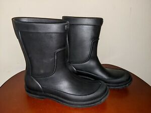 Crocs AllCast Rain Boot Mud Muck Men's Size 8 Black Rubber Waterproof 
