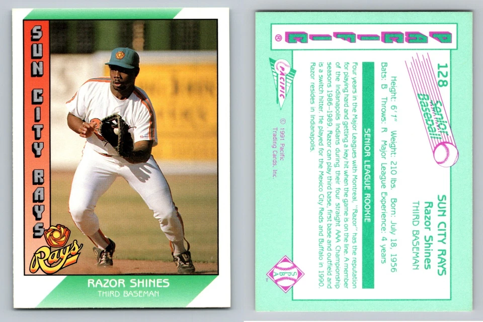 Razor Shines 1991 Pacific Senior League #128 - Sun City Rays Montreal Expos - Image 1 of 1
