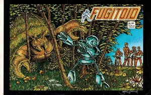 1985 EASTMAN & LAIRD SIGNED ORIGINAL PRODUCTION ART COVER FUGITOID #1 COMIC TMNT - Picture 1 of 1