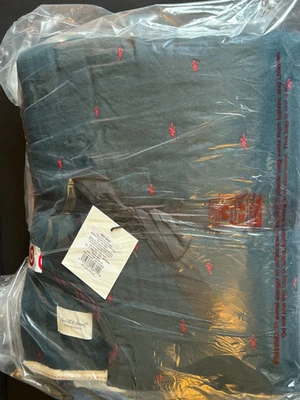 Falda Hearth & Hand Magnolia Tree Reversible Bordada Estrellas Cuadros Azul Marino Rojo Foto 1 de 4