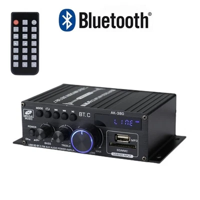 800W bluetooth Mini Verstärker HiFi Power Audio Stereo Bass AMP USB FM Auto DE - Bild 1 von 4