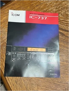 Icom IC-737 HF Transceiver Brochure Original 1992 - Picture 1 of 4