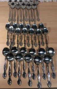 Vintage Edward Don Co Stainless Flatware Korea Set 34 Pieces - Picture 1 of 2