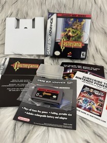 CASTLEVANIA CLASSIC NES SERIES FOR GAME BOY ADVANCE w/ BOX, CASE & ALL INSERTS!!