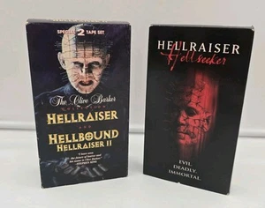 Hellraiser 1&2 VHS 2 Tape Collection and Heatseeker Horror Pinhead Clive Barker - Picture 1 of 6