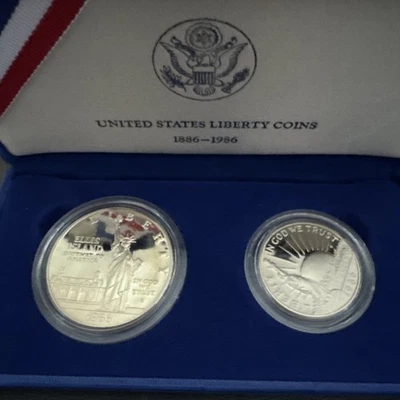 United States Liberty Coins 1886-1986 With Case MINT Condition - Image 1 of 4