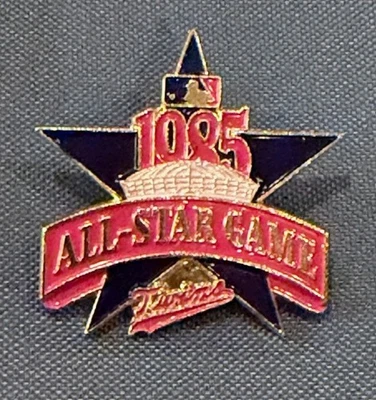 1985 MLB All Star Media Press Pin - Minnesota Twins Metrodome - Image 1 of 2
