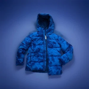 Gap Kids Water-Resistant Fabric Blue Coldcontrol Puffer Jacket Large - Picture 1 of 5