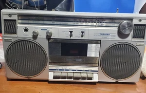 Toshiba RT-120S Vintage AM/FM/Cassette Boombox Cassette Inop Atenna Missing - Picture 1 of 6
