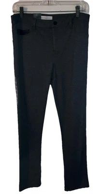 calvin klein pants 12 new gray leather Minimalist Women Leather Pocket - Image 1 of 4