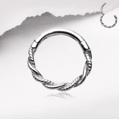 复古扭转绳无缝点击环 — 第 1/2 张图片