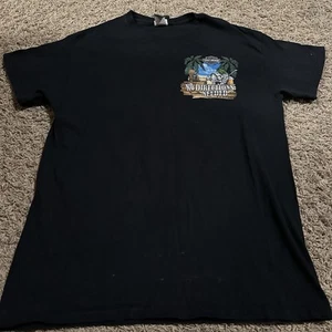Harley Davidson T Shirt Men’s Medium Mexico Kukulkan Beach Motorcycle Tee Black - Picture 1 of 5