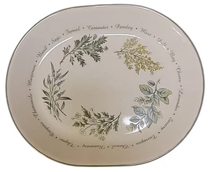 Corelle piatto da portata ovale erbe senza timo 12 x 10 salvia rosmarino timo menta - Foto 1 di 2
