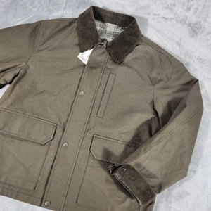 Uniqlo Jacke Herren Medium oliv Utility kurz Blouson Cordkragen gefüttert - Bild 1 von 18