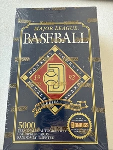1992 Donruss MLB Baseball Series 1 Box; 36 Packs; Ripken Chase; Factory Sealed - Picture 1 of 11