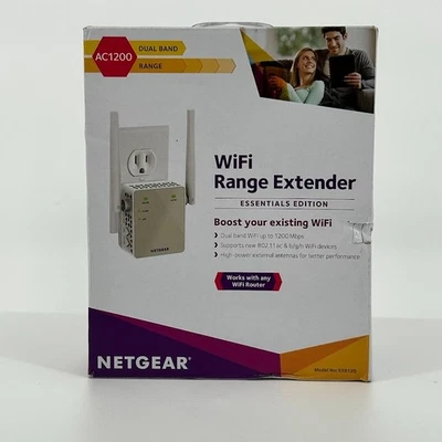 NETGEAR Wi-Fi Extender EX6120 - 1500 Sq Ft, 25 Devices, AC1200 Speed - Image 1 of 3