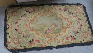 Antiker flämischer oder französischer handgefertigter Wandteppich Bildszene 25"x50" - Bild 1 von 14