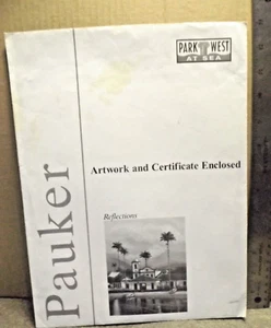 Alex Pauker Reflections Park West Art Print COA Gallery Fine Art - Picture 1 of 5