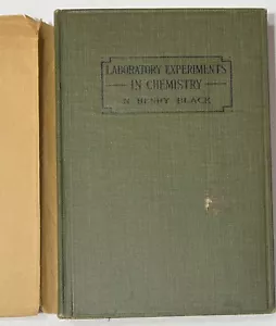 Rare 1921 Laboratory Experiments in Chemistry by Henry Black ~Vintage Science HB - Picture 1 of 8