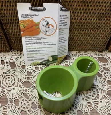 MICROPLANE Original Espiralizador Zoodles Fabricante Espiral Vegetal Dos Tamaños Portátil Foto 1 de 3