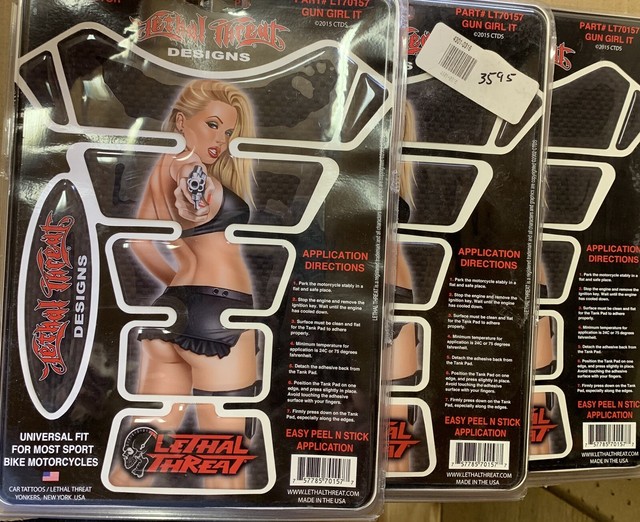 (2 Pack) Lethal Threat Hot Rod Metal Flame Sticker Decal Set Easy Peek &  Stick