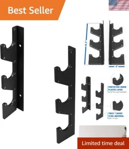 Vertical Barbell Storage Rack - Durable Olympic Holder with Protective Padding - Picture 1 of 9