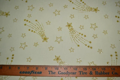 Tela, verde lima pálido brillo estrellas tejido elástico sintético, 45" x 3,2 yardas Foto 1 de 4