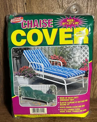 NUEVO Chaise Cover Vintage Limpieza Inteligente Vinilo Resistente 81" x 27" x 20" Foto 1 de 2