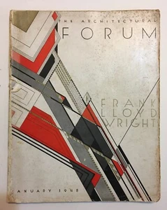 Architectural Forum - Frank Lloyd Wright - January 1948 Editor Henry R Luce - Foto 1 di 4