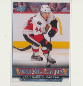 2013-14 Upper Deck Series 1 Young Guns 209 Jean-Gabriel Pageau Ottawa Senators