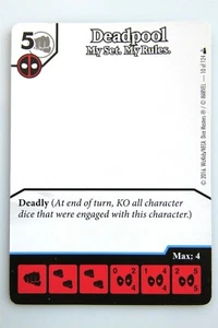 Deadpool ~ DEADPOOL My Set, My Rules #10 Blank sketch PROMO Dice Masters card - Picture 1 of 1