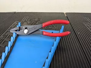 #be187 Snap-On No 47ACP 7.5" Long Combination Slip Joint Pliers - Red - Picture 1 of 18