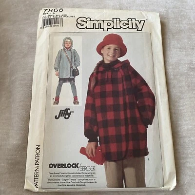 Simplicity Sewing Pattern Girls Loose Fitting Unlined Jacket New Uncut - Image 1 of 3