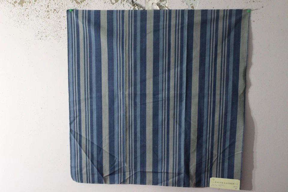 Ralph Lauren, Bali Coast Stripe, 26" W X 27" L, Color Sea - Image 1 of 1