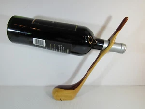 Golf Club Wine Duffer Bob's Wine Club Holder SOLID WOOD  Driver Balancing Bottle - Picture 1 of 7
