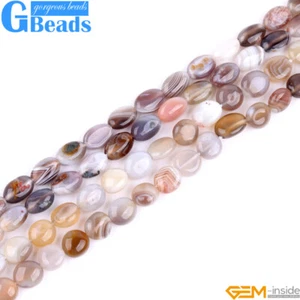 Nugget Onyx Natürliche Freiform Botswana Achat Lose Perlen Für Schmuck Herstellung 15 Zoll - Bild 1 von 7