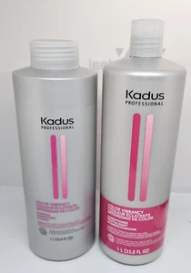 KADUS Professional Color Vibrancy Shampoo + Conditioner 33.8 Fl oz / 1 Liter - Picture 1 of 2