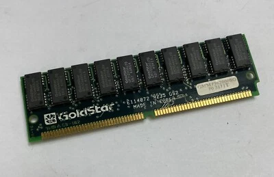 8MB Goldstar / IBM  GMM7362000SG-70 70ns 72-Pin Gold EDO Parity Memory Module - Image 1 of 4