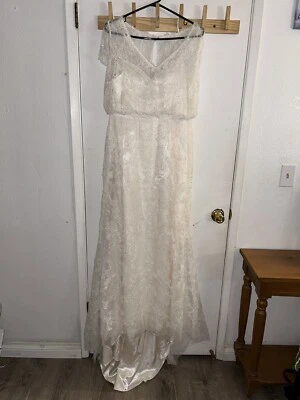 Melissa Sweet Wedding Dress MS251193 Color IVORY Women’s Design Luxury Sz 12 - Image 1 of 4