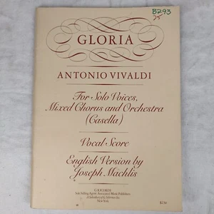 Rare 1970s Vtg "GLORIA" Antonio Vivaldi Mixed Chorus & Organ Choral Music - Picture 1 of 24