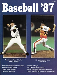 1987 BASEBALL MAGAZINE  Roger Clemens / Mike Scott On Cover  ANNUAL  NM - Picture 1 of 1