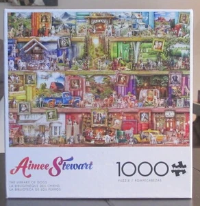 LA BIBLIOTECA DE PERROS POR AIMEE STEWART - Completo - PUZZLE JUEGOS BÚFALOS - Imagen 1 de 2